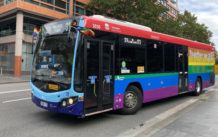 Sydney Buses Scania K310UB Custom CB80 3030 Mardi Gras